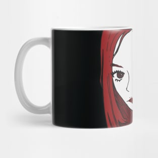 Woman portrait red hair Mug